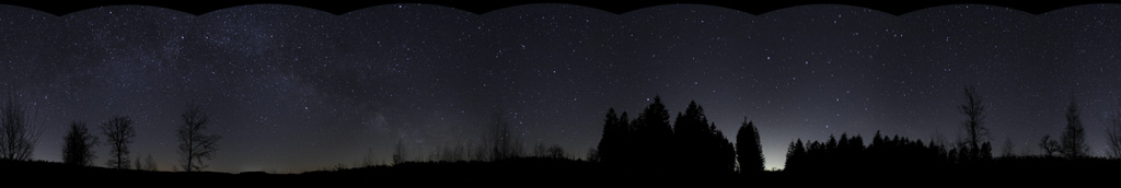 Cylindrical Panorama Dark Sky Spessart | Schinnwiese (bei Bellings) | Gutsbezirk Spessart | Main-Kinzig-Kreis | Hessen | 36396 © Joachim Broser